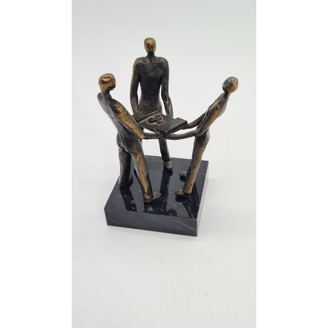 Vintage Dutch Bronze Sculpture, 2000 For Sale - Image 6 of 10