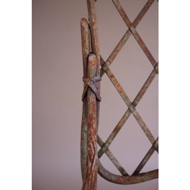 Late 20th Century Rose Tarlow Style Twig Outdoor Chairs & Ottoman, 5 Pieces For Sale - Image 4 of 14