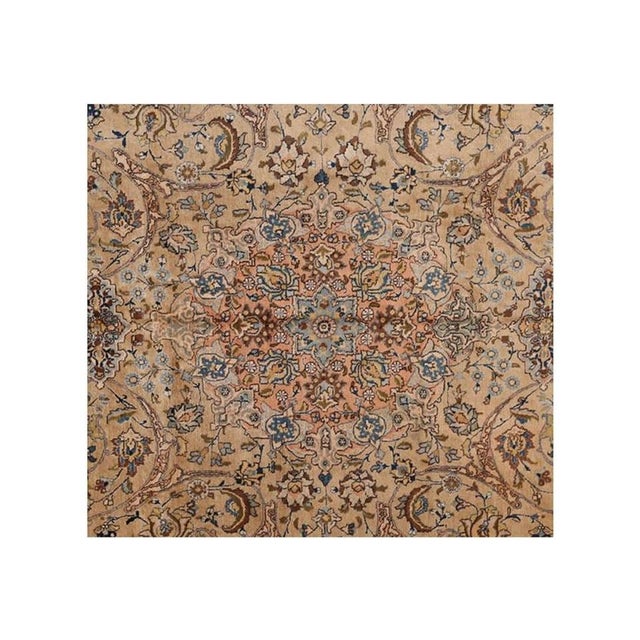 1940s 1940s Old Persian Tabriz Area Rug 8'6 X 13'1 For Sale - Image 5 of 5