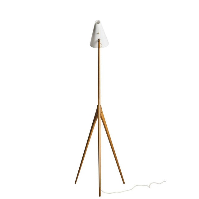 Mid-Century Giraffe Lamp in Teak by Uno & Östen Kristiansson for Luxus Vittsjö, Sweden, 1950s For Sale - Image 4 of 7