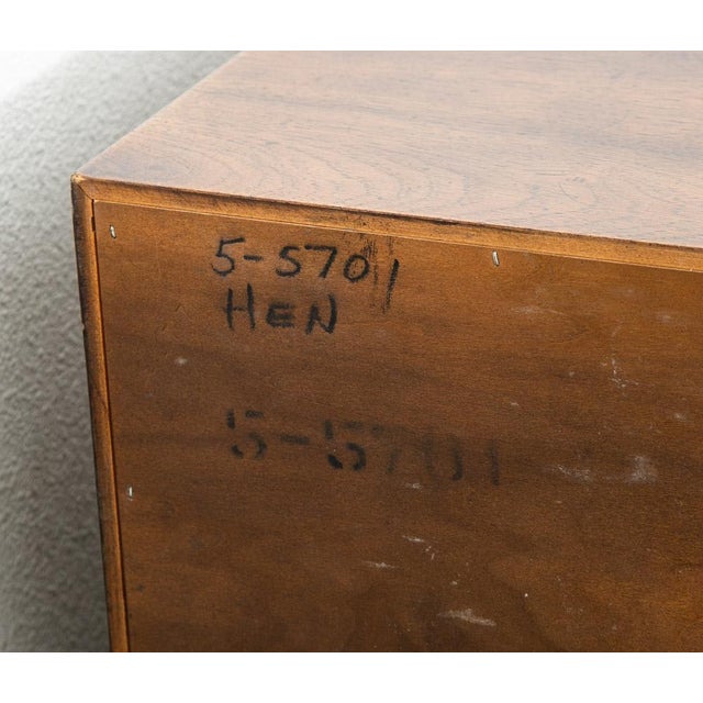 Mid Century Modern Dresser Gentlemans Chest 8 Drawer Wood Henredon Circa '75 MCM For Sale - Image 10 of 12