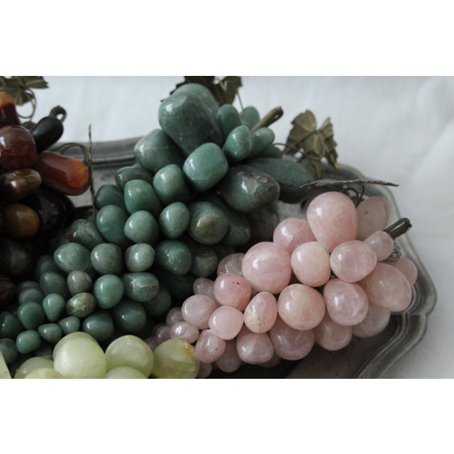 Mid-Century Modern Stone Grape Cluster, 1970s, Set of 4 For Sale - Image 3 of 18