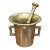 Mid-19th Century French Bronze Mortar With Original Pestle For Sale