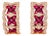 14K Pink Rose Gold Diamond Ruby Flower Huggie Earrings Estate Floral For Sale