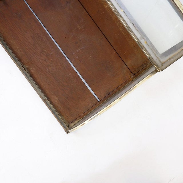 Antique Curved Glass Display Showcase, 1930s For Sale - Image 9 of 16