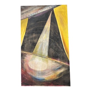 Large Early Mid Century Oil Painting - The Spotlight For Sale