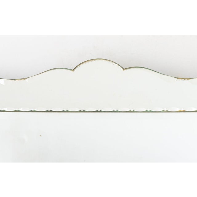 Contemporary Vintage Venetian Style Framed Beveled Glass Mirror For Sale - Image 3 of 8