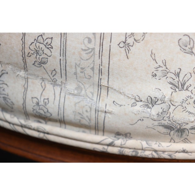 Pair Antique 19th C. French Louis XV Style Bergère Chairs For Sale - Image 16 of 17