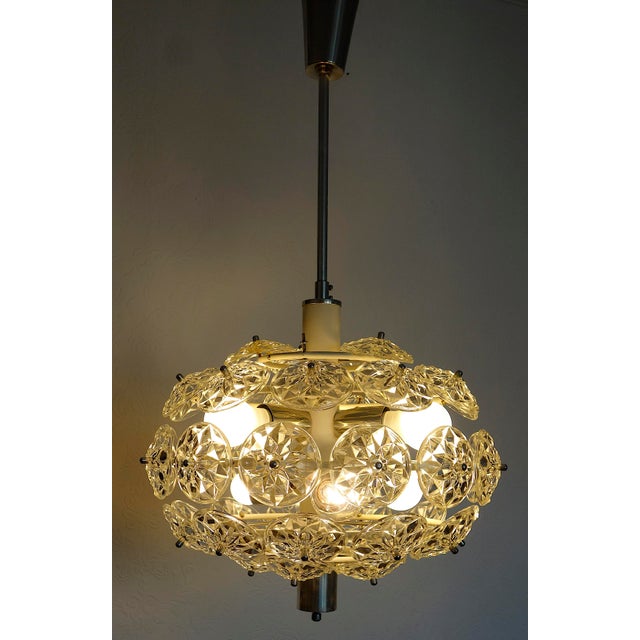 Vintage Sputnik Dandelion Chandelier from Veb Deutsche Werkstätten Hellerau, 1960s For Sale - Image 10 of 12