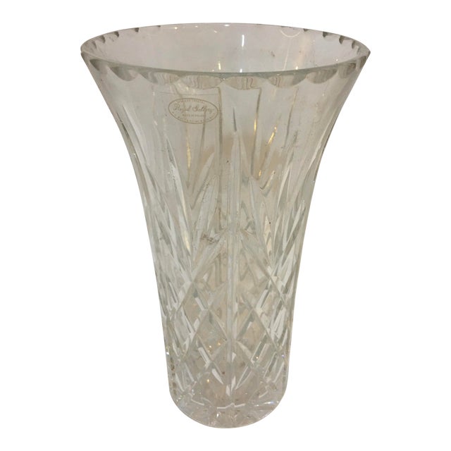 Royal Gallery Lead Crystal Tall Vase From Poland Chairish