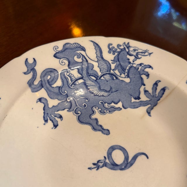 English Early Masons Ironstone Soup Plate With Dragon For Sale - Image 3 of 6