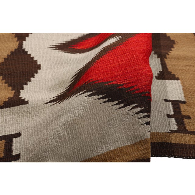 Antique Southwest Modern Eye Dazzler Rug, 04'00 X 05'04 For Sale In Dallas - Image 6 of 10