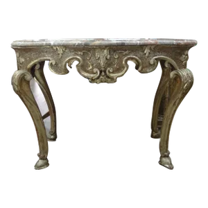17th Century Italian Giltwood Console Table From Naples