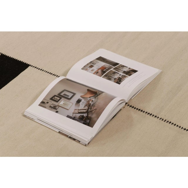 Black Rug & Kilim’s Contemporary Kilim in Beige and Black Textural Stripes For Sale - Image 8 of 9