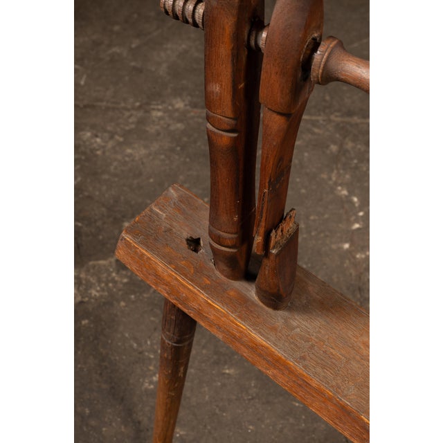 Wood Early American Walking Wheel, or Spinner's Loom For Sale - Image 7 of 7