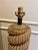 Rustic Vintage Heager Pottery Rope Table Lamp For Sale - Image 3 of 4