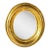 Antique English Regency Oval Giltwood Wall Mirror For Sale