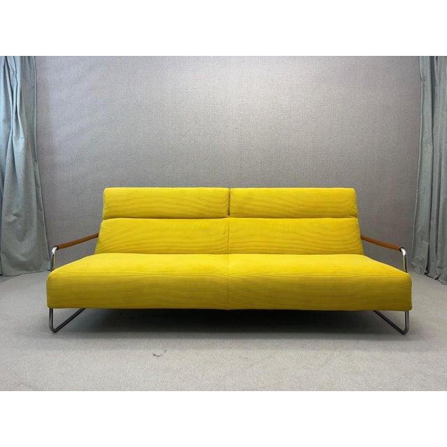 Mid-Century Modern Yellow Janus Three-Seater Sofa Settee from Ligne Roset by Pascal Mourgue, 2010s For Sale - Image 3 of 18