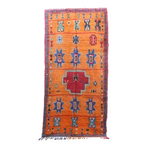 Vintage Moroccan Tribal Wool Rug