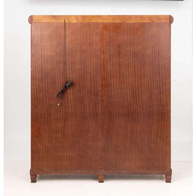 Empire Style Gilt Metal Mounted Mahogany Vitrine For Sale - Image 10 of 10