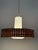 1960s Mid-Century Modern Glass Pinewood Raffia Hanging Lamp by Doria, 1960s For Sale - Image 5 of 17