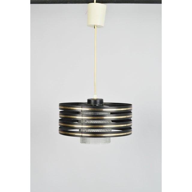 Black Vintage Hanging Lamp, 1970s For Sale - Image 8 of 8