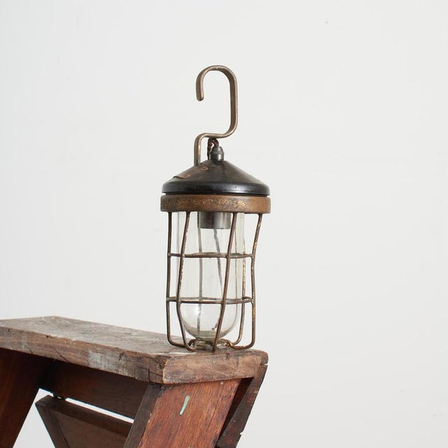 Antique inspection pendant light desk lamp – g an antique inspection lamp salvaged from a portsmouth docks workshop, the...