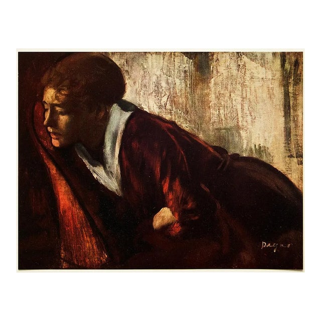 1950s After Edgar Degas "Melancholy", First Edition Full-Color Vintage Print For Sale