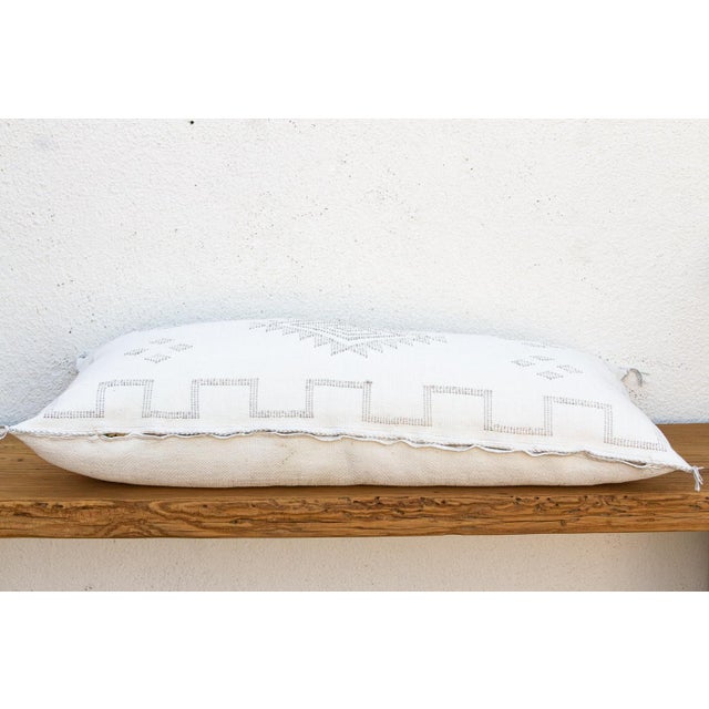 1990s Frost Tail Oversized Lumbar Moroccan Pillow For Sale - Image 5 of 9