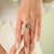 Green 1 CTW Zambian Emerald and Diamond Bezel Set Ring Size 5.5 in 18k Gold For Sale - Image 8 of 14