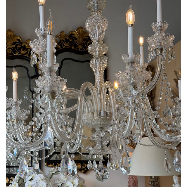 Huge Irish Crystal Louis XVI Style Chandelier For Sale - Image 10 of 13
