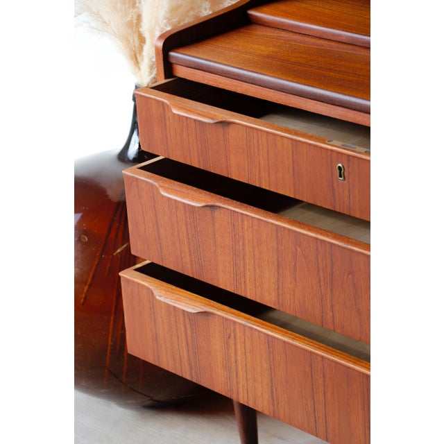Vintage Danish Teak Secretary, 1960s For Sale - Image 13 of 18