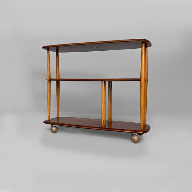 Mid-Century Modern English Wooden Cart by Lucian Ercolani for Ercol, 1960s For Sale - Image 6 of 18