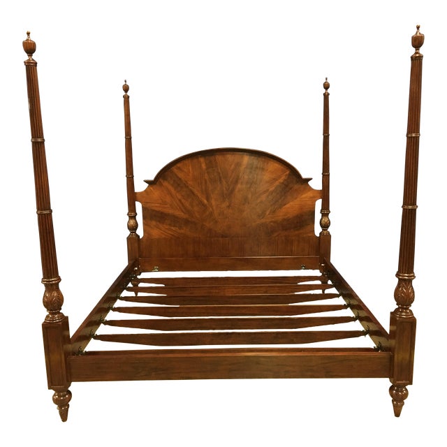 Leighton Hall King Size Mahogany Poster Bed Chairish