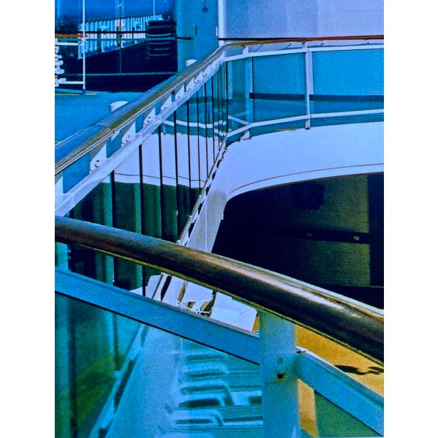 Blue Promenade Contemporary Photograph by Clifford Baker For Sale - Image 8 of 9