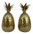 Vintage Mid-Century Modern Brass Lidded Pineapple Containers Dual Candle Holders/Containers - a Pair For Sale