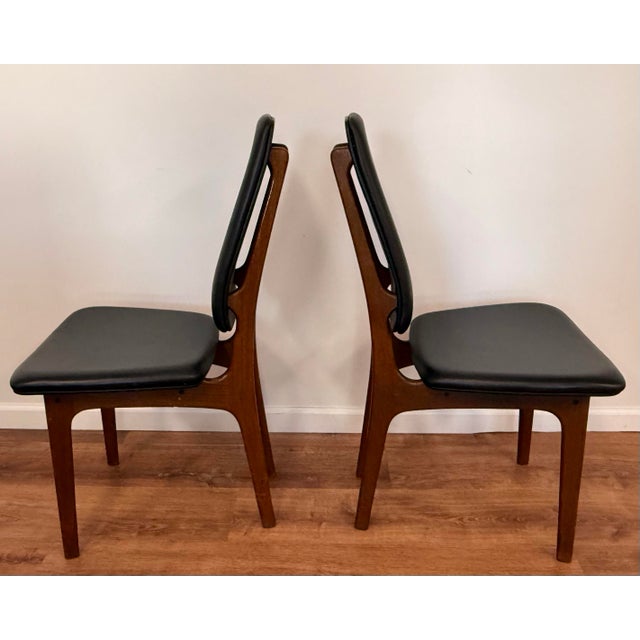 Mid-Century Modern Mid-Century Modern Erik Buch for o.d. Møbler High-Back Teak Dining Chairs, Pair For Sale - Image 3 of 10