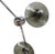 Italian Trio Polished Chrome Smoky Bubbles Glass Flush Mount by Fabio Ltd For Sale - Image 3 of 6