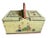 Rustic European Early 1900s Painted Austrian Sewing Box, Folk Art For Sale - Image 3 of 11