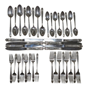 1930s Danish Princess Flatware - Service for Eight- 44 Pieces
