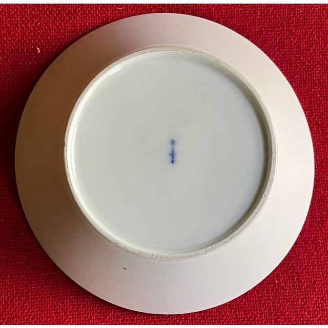 Antique Early 19th Century German Berlin Porcelain Saucer Dish From From the Frederick Duke of York Service Circa 1815 For Sale In New York - Image 6 of 10
