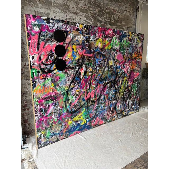 Abstract Expressionism Jp Kilkenny | Monumental Mixed Media Original, "Untitled" For Sale - Image 3 of 11