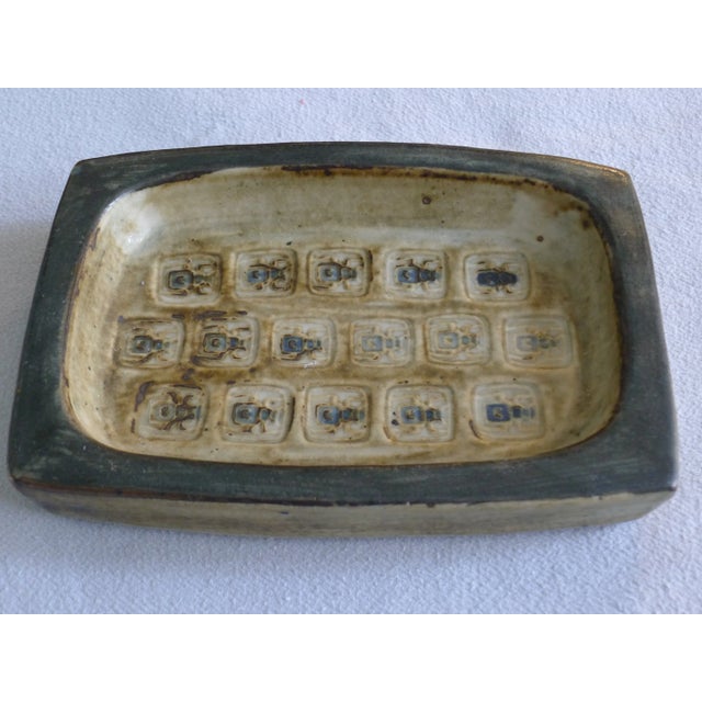 Royal Copenhagen Danish Earthenware Bowl with Scarab Beetles by Jørgen Mogensen for Royal Copenhagen, 1960s For Sale - Image 4 of 12