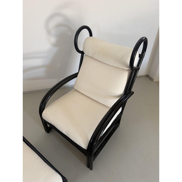 Black Set of Chaise Lounge and Ottoman by Piero Palange and Werther Toffoloni for Gervasoni, 1970s For Sale - Image 8 of 9