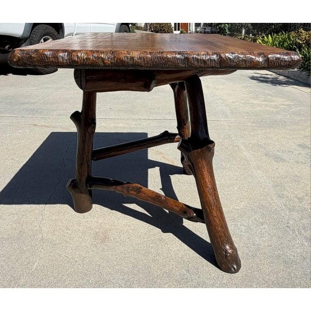 Folk Art 1940s Old Hickory Center Table For Sale - Image 3 of 8