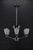 Art Deco Modernist Chrome Chandelier, France, 1930s For Sale - Image 4 of 18