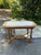 Antique Writing Table With Leather Top For Sale - Image 11 of 11