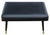 Mid-Century Modern Mid-Century Black Vinyl Stool, 1950s For Sale - Image 3 of 9
