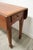Vintage Broyhill Cherry Drop-Leaf Sofa Console Table With Dual Drawers For Sale In Raleigh - Image 6 of 9
