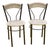 Wicker Metal Chairs, Set of 2 For Sale